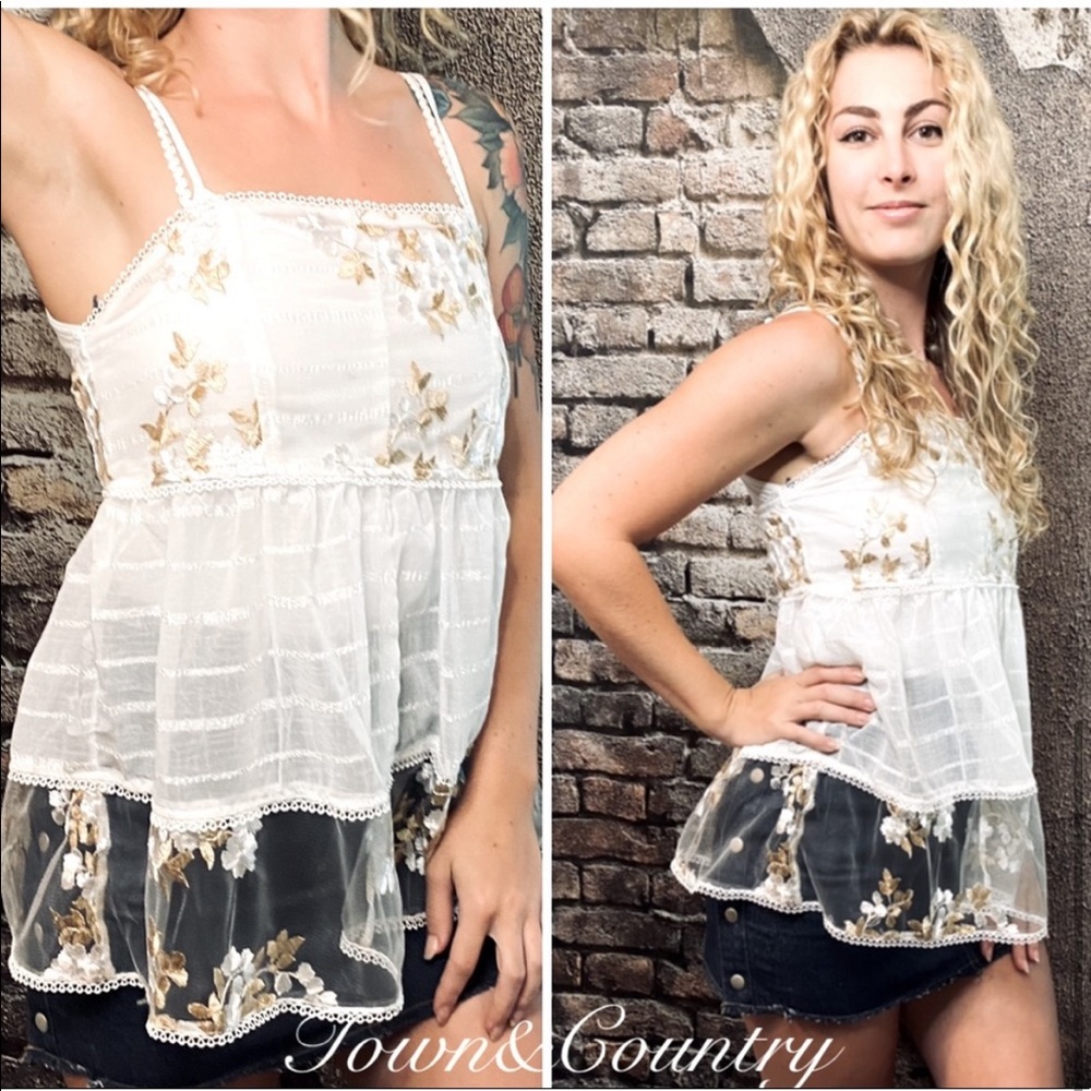 POL Embroidered Tank Top - Picture 4 of 5